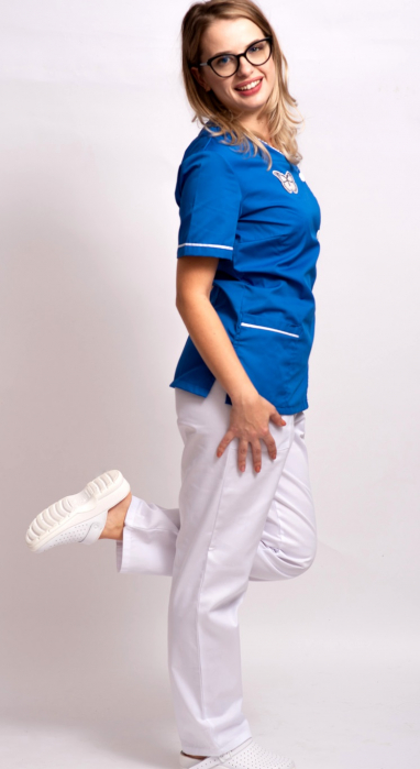Pantalon tercot alb [3]