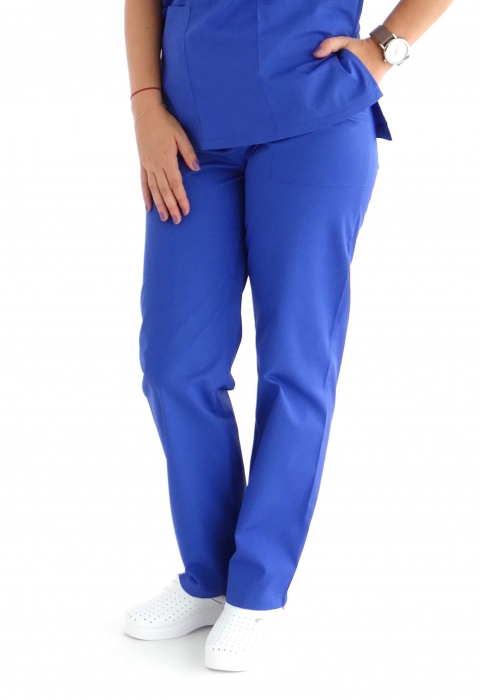 Pantalon tercot albastru jeans [4]
