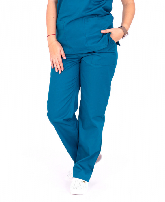 Pantalon tercot albastru marin [5]