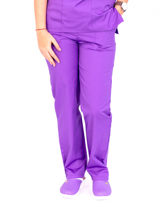 Pantalon tercot mov [4]