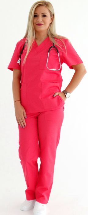 Pantalon tercot roz intens [3]
