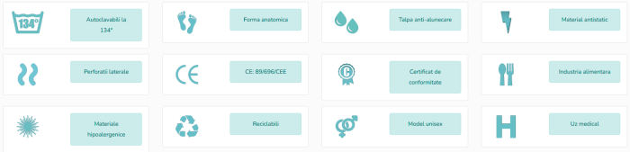 Saboti medicali unisex sterilizabili, albastri [4]