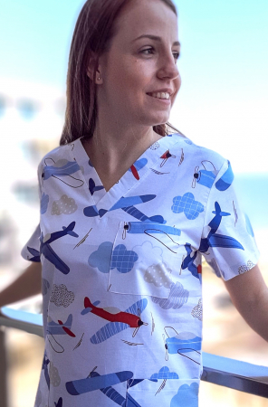 Bluza Bumbac Avioane Albastre [3]