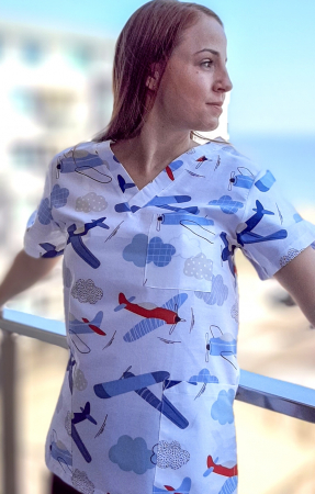 Bluza Bumbac Avioane Albastre [2]