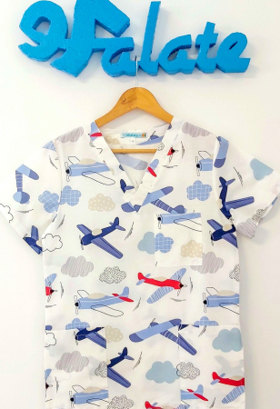 Bluza Bumbac Avioane Albastre [1]