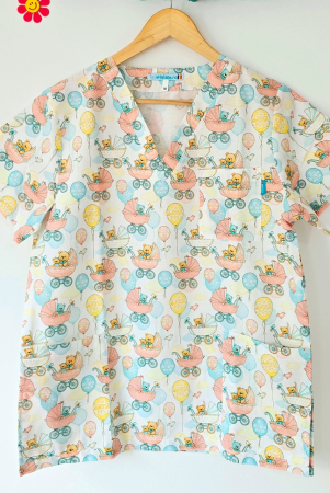bluza-bumbac-bebe-teddy-si-baloane-galbene [2]