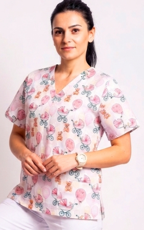 bluza-bumbac-bebe-teddy-si-baloane-roz [4]