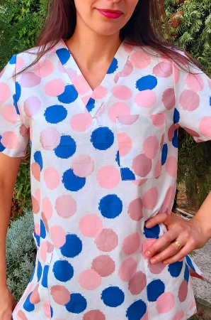 Bluza Bumbac Buline Sidefate Roz [1]