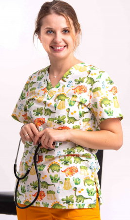 Bluza Bumbac Dino Verde [0]