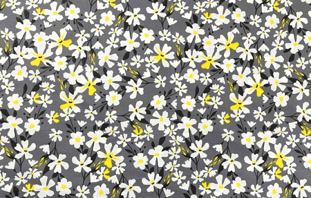 Bluza bumbac flori de camp fond gri [10]