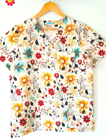 Bluze unisex cu imprimeuri - bluza-bumbac-flori-de-nu-ma-uita-3d
