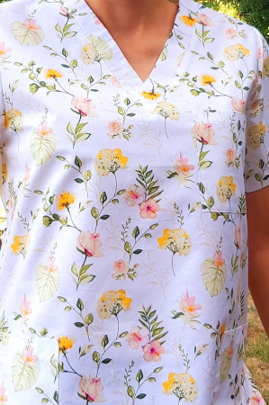 Bluza Bumbac Flori Galbene [3]
