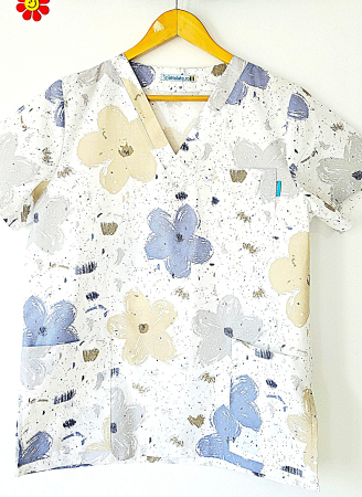 bluza-bumbac-flori-pictate-gri-si-albastre [2]