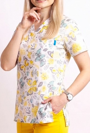 bluza-bumbac-fluturasi-galbeni-si-verzi [2]