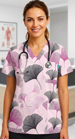 Bluze unisex cu imprimeuri - bluza-bumbac-ginkgo-biloba-mov