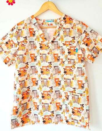 Bluze unisex cu imprimeuri - bluza-bumbac-halloween-portocaliu