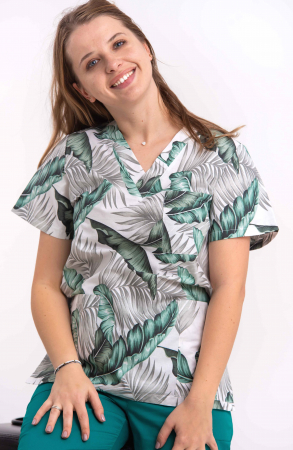 Bluze unisex cu imprimeuri - Bluza Bumbac Jungle Verde