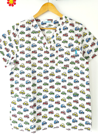 Bluze unisex cu imprimeuri - bluza-bumbac-masinute-tricolore