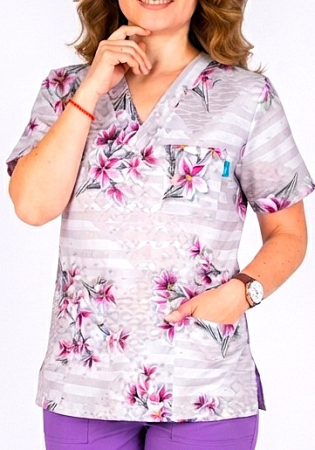 Bluze unisex cu imprimeuri - bluza-bumbac-narcise-roz