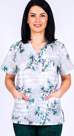Bluze unisex cu imprimeuri - bluza-bumbac-narcise-verzi