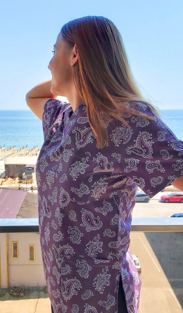 Bluza Bumbac Orient Bordo [4]