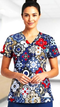 Bluze unisex cu imprimeuri - bluza-bumbac-orientica-albastru-3D