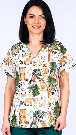 Bluze unisex cu imprimeuri - bluza-bumbac-prietenii-padurii