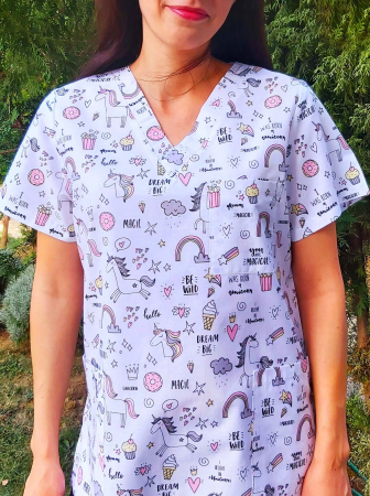 Bluze Medicale - Bluza Bumbac Unicornul Pofticios