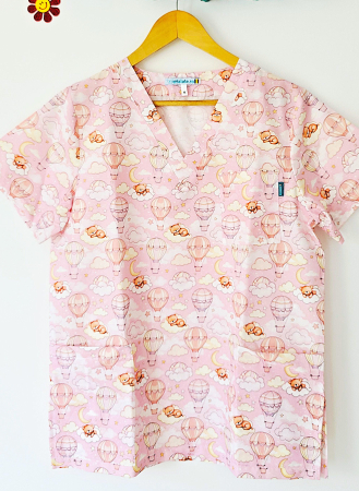 bluza-bumbac-ursuletul-calator-fond-roz [2]