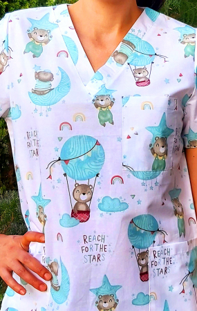 Bluza Bumbac Ursuletul Calator Mojito [3]