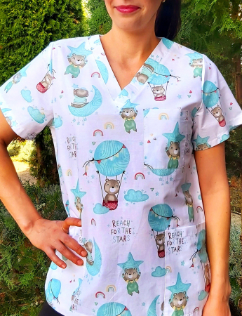 Bluza Bumbac Ursuletul Calator Mojito [4]