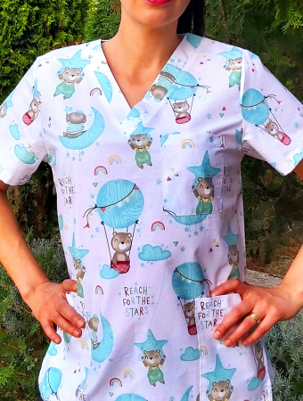 Bluza Bumbac Ursuletul Calator Mojito [5]