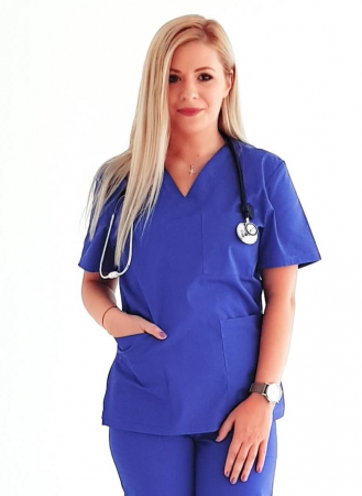 Bluza tercot Unisex albastru jeans [8]