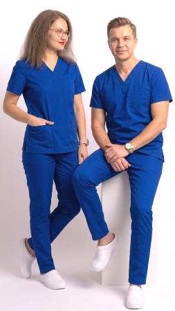 Bluza tercot Unisex albastru royal [5]