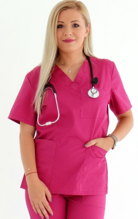 Bluza tercot Unisex fucsia [4]