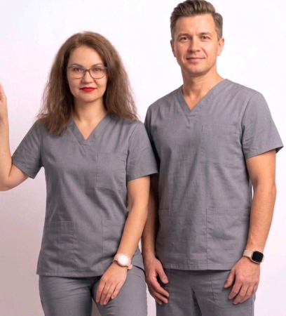 Bluza tercot Unisex gri DESCHIS [0]