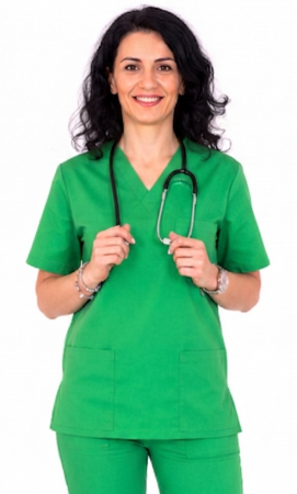 Bluza tercot Unisex verde-iarba [1]