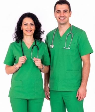 Bluza tercot Unisex verde-iarba [0]