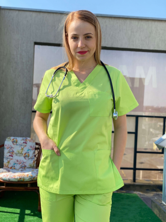 Bluze Medicale - Bluza tercot Unisex Vernil