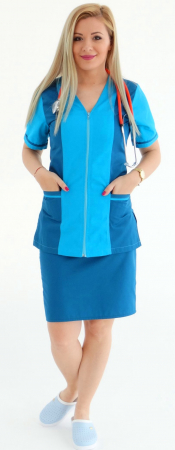Fusta tercot albastru marin [2]