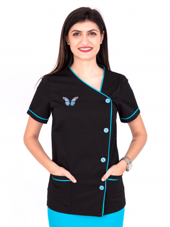 Halat P2 Negru si turquoise [5]