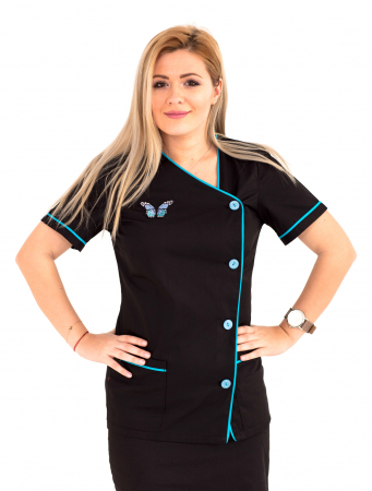 Halat P2 Negru si turquoise [10]