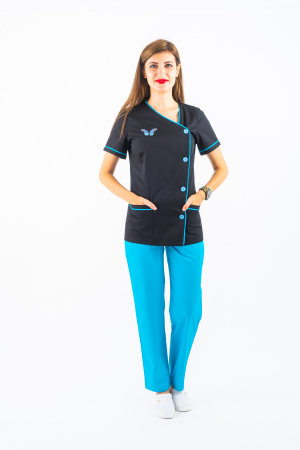 Halat P2 Negru si turquoise [4]