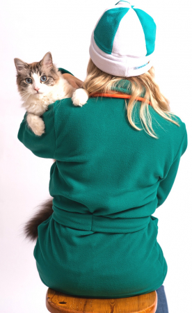 Halate medicale polar - Halat polar verde smarald - scurt