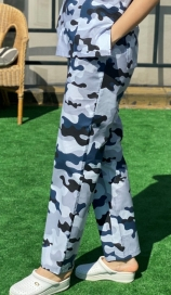 Costume Medicale - PANTALON BUMBAC CAMUFLAJ BLEUMARIN SI GRI
