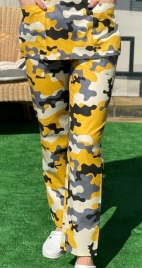 PANTALON BUMBAC CAMUFLAJ GALBEN SI GRI [1]