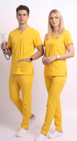 Pantalon tercot galben [1]