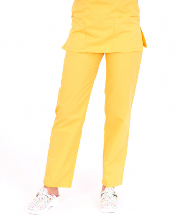 Pantaloni Unisex - Pantalon tercot galben-deschis