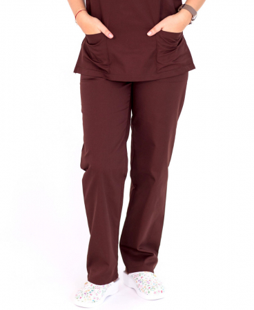 Pantalon tercot Maron Chocolat [2]