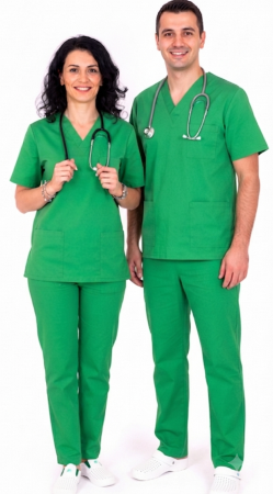 Pantalon tercot verde-iarba [0]